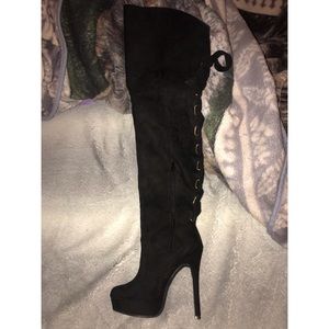 THIGH HIGH STILETTO PLATFORM BOOTS 💖👢